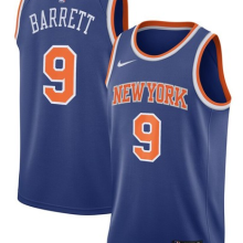 NBA Knicks 9 rookie Barrett blue 1:1 Quality