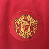 2007-2008 Manchester United Home Long sleeve 1:1 Quality Retro Soccer Jersey