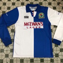 1994-1995 Retro Blackburn Long Sleeve Home Fans 1:1 Quality Soccer Jersey