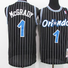 NBA Magic #1 McGrady Retro black 1:1 Quality