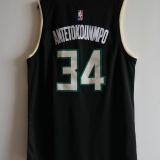 NBA Bucks (21 new season) # 34 Antetokounmpo black 1:1 Quality