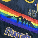 NBA Nuggets # 15 Anthony Snow mountain black top Mesh Jersey 1:1 Quality