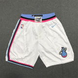 17/18 Heat White City Edition 1:1 Quality NBA Pants