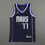 22/23 Dallas Mavericks DONCIC #77 Deep Blue 1:1 Quality NBA Jersey