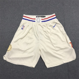 17/18 NBA 76ers Beige City Edition 1:1 Quality NBA Pants