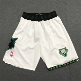 Minnesota Timberwolves White 1:1 Quality Retro NBA Pants