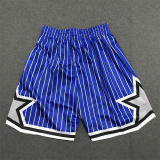 Magic Blue Stripe 1:1 Quality Retro NBA Pants