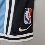 2022 Memphis Grizzlies NBA US Training Shorts Blue Black 1:1 Quality NBA Pants