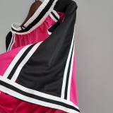 2022 Miami HeatNBA US Training Shorts Pink Black 1:1 Quality NBA Pants