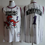 NBA Raptors (mesh print) 1 McGrady white purple 1:1 Quality