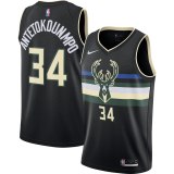 NBA Bucks 34 City Edition Black 1:1 Quality