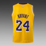 NBA Laker yellow Kobe Bryant No.24 1:1 Quality