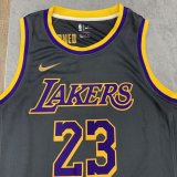 NBA Laker black classic James No.23 1:1 Quality