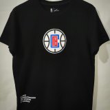 NBA Clippers Hot pressing black T-shirt 1:1 Quality