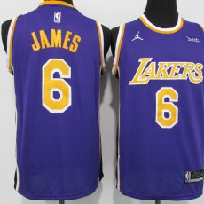 NBA Lakers # 6 James award purple 1:1 Quality