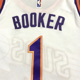 Suns BOOKER #1 White City Edition 1:1 Quality NBA Jersey