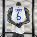 2023 NBA Golden State Warriors White YOUNG#6 Men Jersey Top Quality Hot Pressing Number And Name