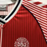 1986 Denmark Home Fans 1:1 Quality Soccer Jersey