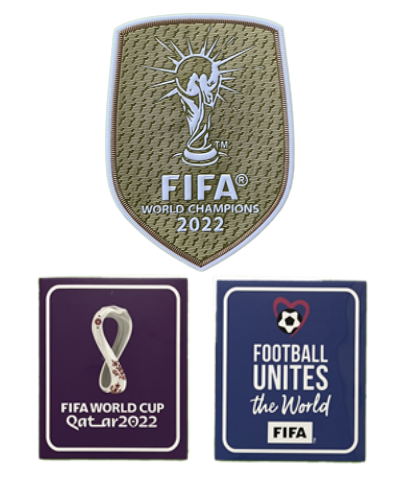 2022 QATAR (世界杯章)+2022 Gold Patch(2022世界杯胸前金章)