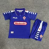 1998/1999 Fiorentina Home 1:1 Retro Kids Soccer Jersey