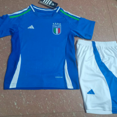 24/25 Italy Home 1:1 Quality Kids Soccer Jersey