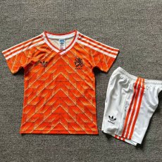 1998 Netherlands Home 1:1 Retro Kids Soccer Jersey