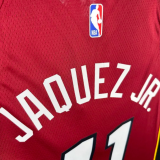 24/25 Miami Heat JAQUEZ JR. #11 Red 1:1 Quality NBA Jersey