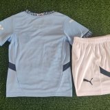 24/25 Manchester City Home 1:1 Quality Kids Soccer Jersey