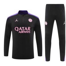 24/25 PSG Training Suit Black Violet 1:1 Quality Training Jersey