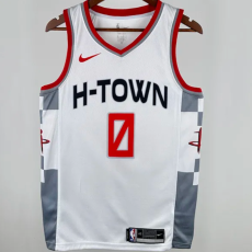 2020 Rockets WESTBROK #0 White City Edition 1:1 Quality NBA Jersey