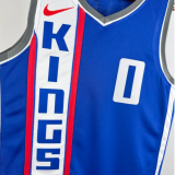 2024 Kings MONK #0 Blue City Edition 1:1 Quality NBA Jersey热压