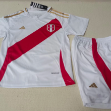 24/25 Peru Home Kids Soccer Jersey