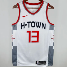 2020 Rockets HARDEN #13 White City Edition 1:1 Quality NBA Jersey