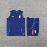 24/25 Italy Training Suit Blue 1:1 Quality Training Vest（A-Set