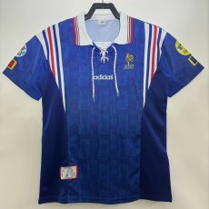 1996 France Home Blue Fans Retro 1:1 Quality Soccer Jersey