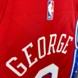 2025 76ers GEORGEG #8 Red 1:1 Quality NBA Jersey 热压