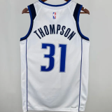 2025 Mavericks THOMPSON #31 White 1:1 Quality NBA Jersey