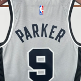 2021 Spurs PARKER #9 Grey 1:1 Quality NBA Jersey