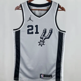 2021 Spurs DUNCAN #21 Grey 1:1 Quality NBA Jersey