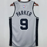 2021 Spurs PARKER #9 Grey 1:1 Quality NBA Jersey