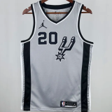 2021 Spurs GINOBILI #20 Grey 1:1 Quality NBA Jersey