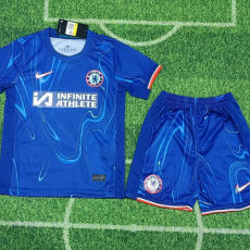 24/25 Chelsea Home Kids Kits 1:1 Quality Soccer Jersey