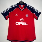 2000/2001 Bayern Home Red Fans Retro 1:1 Quality Soccer Jersey