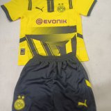 24/25 Dortmund Away Kids Kits 1:1 Quality Soccer Jersey