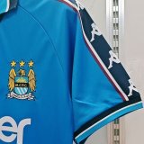 1997/1998 Manchester City Home Fans 1:1 Retro Soccer Jersey