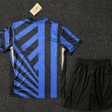 24/25 Inter Milan Home Blue Kids kits 1:1 Quality Soccer Jersey