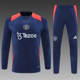 24/25 Manchester United Royal Blue 1:1 Quality Training Jersey