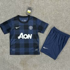 2013/2014 Manchester United Away Kids Kits Retro 1:1 Quality Soccer Jersey