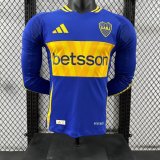 24/25 Boca Home Long Sleeve Player 1:1 Quality Soccer Jersey