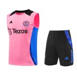 24/25 Manchester United Pink 1:1 Quality Training Vest（A-Set）